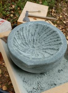 soapstone pot in progress